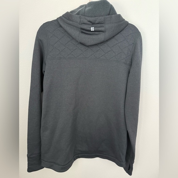 Sweaty Betty Charcoal Fleece Pullover - Picture 2 of 5